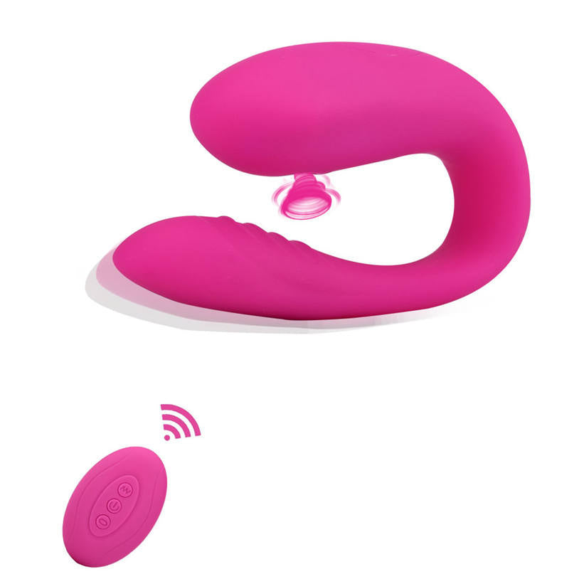 Wireless Remote Control Couples Vibrator - Flexible U-Shaped Silicone Massager With 10 Intense Modes For Hands-Free Pleasure