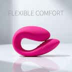 Wireless Remote Control Couples Vibrator - Flexible U-Shaped Silicone Massager With 10 Intense Modes For Hands-Free Pleasure