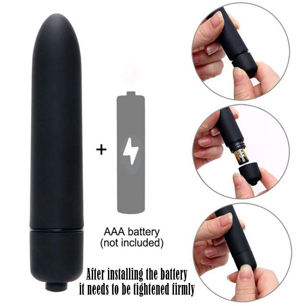 Mini Pocket Bullet Vibrator - Waterproof 10-Speed AAA Battery Operated Portable Clitoral Massager For Travel