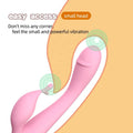 Sherry Dual Head Rabbit Vibrator - Flexible Pink Silicone 10-Speed Blended Clitoral G-Spot Sexual Wellness Massager