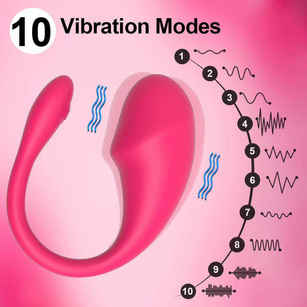 App Remote Controlled Wearable Panty Vibrator - Waterproof Silicone 10-Speed G-Spot Clitoral Massager For Couples Play