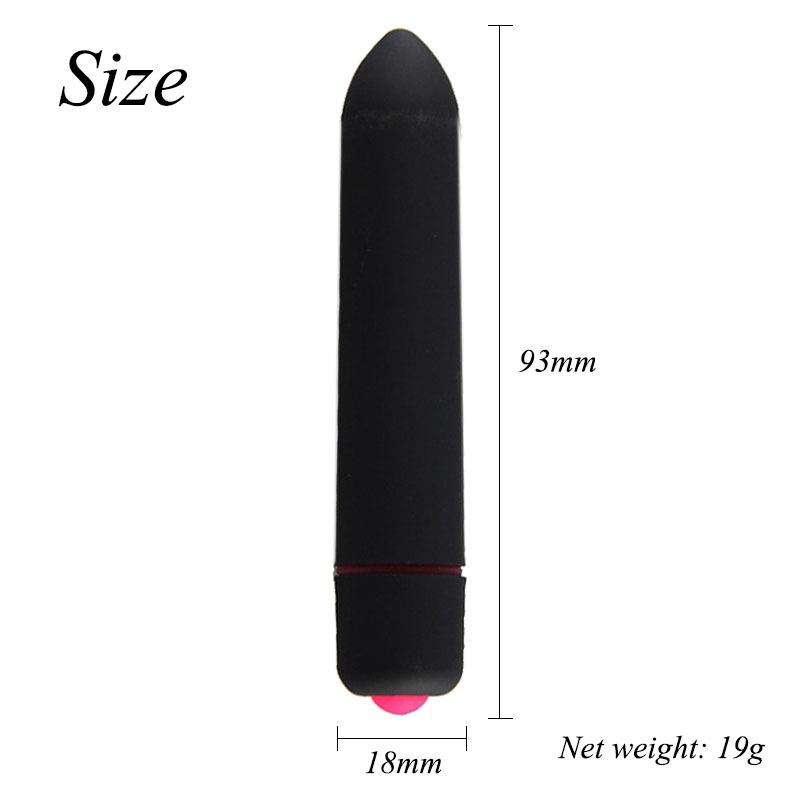 Mini Pocket Bullet Vibrator - Waterproof 10-Speed AAA Battery Operated Portable Clitoral Massager For Travel