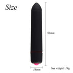 Mini Pocket Bullet Vibrator - Waterproof 10-Speed AAA Battery Operated Portable Clitoral Massager For Travel