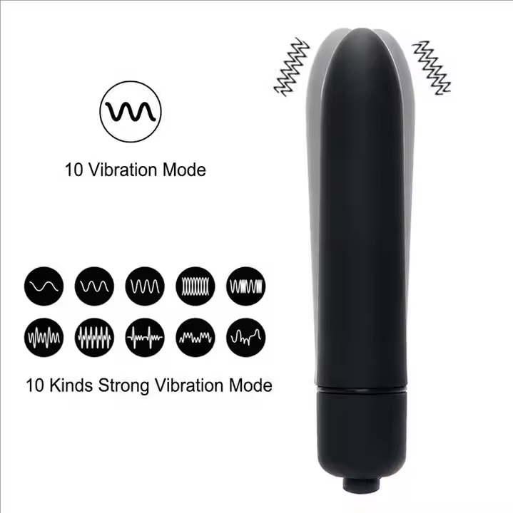Mini Pocket Bullet Vibrator - Waterproof 10-Speed AAA Battery Operated Portable Clitoral Massager For Travel