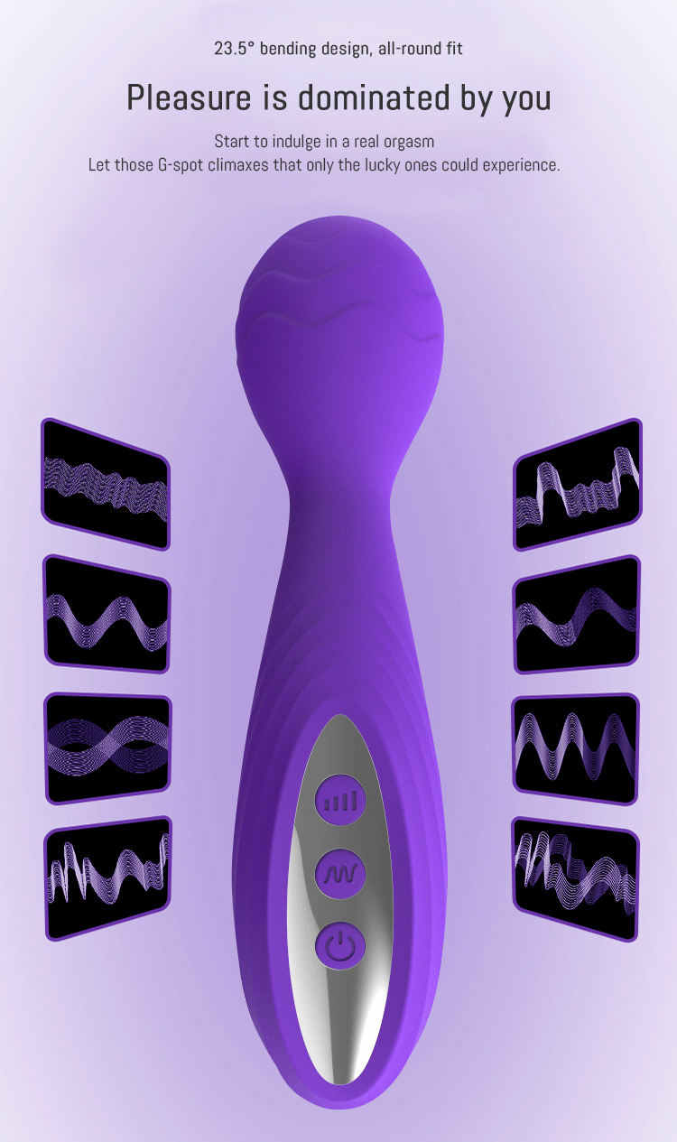 Premium 23.5° Curved G-Spot Vibrator - Waterproof, Multi-Speed Rechargeable Silicone Massager For Complete Pleasure