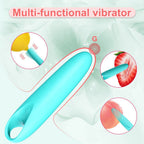 Mini Portable Bullet Vibrator - 12 Vibration Modes Waterproof Rechargeable Silicone Clitoral G-Spot Intimacy Massager
