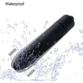 Mini Pocket Bullet Vibrator - Waterproof 10-Speed AAA Battery Operated Portable Clitoral Massager For Travel