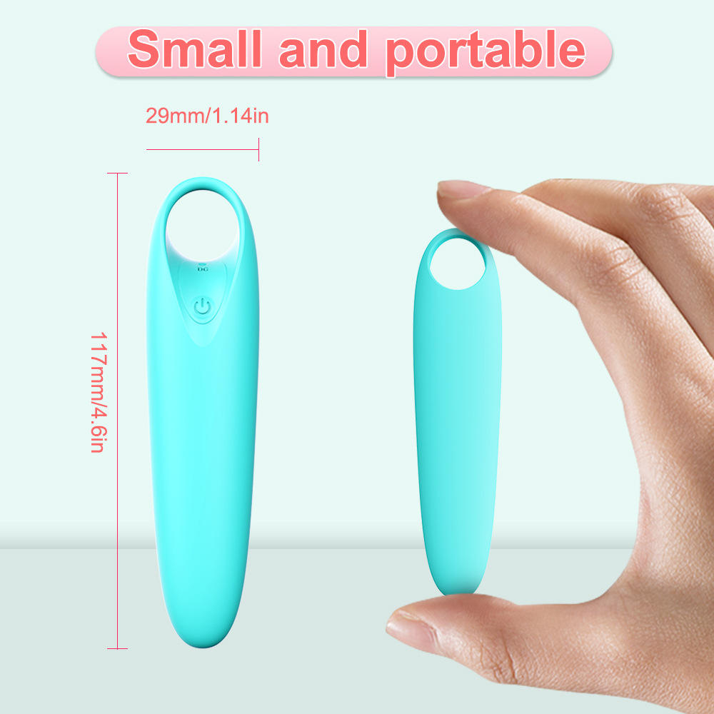 Mini Portable Bullet Vibrator - 12 Vibration Modes Waterproof Rechargeable Silicone Clitoral G-Spot Intimacy Massager