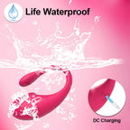 App Remote Controlled Wearable Panty Vibrator - Waterproof Silicone 10-Speed G-Spot Clitoral Massager For Couples Play