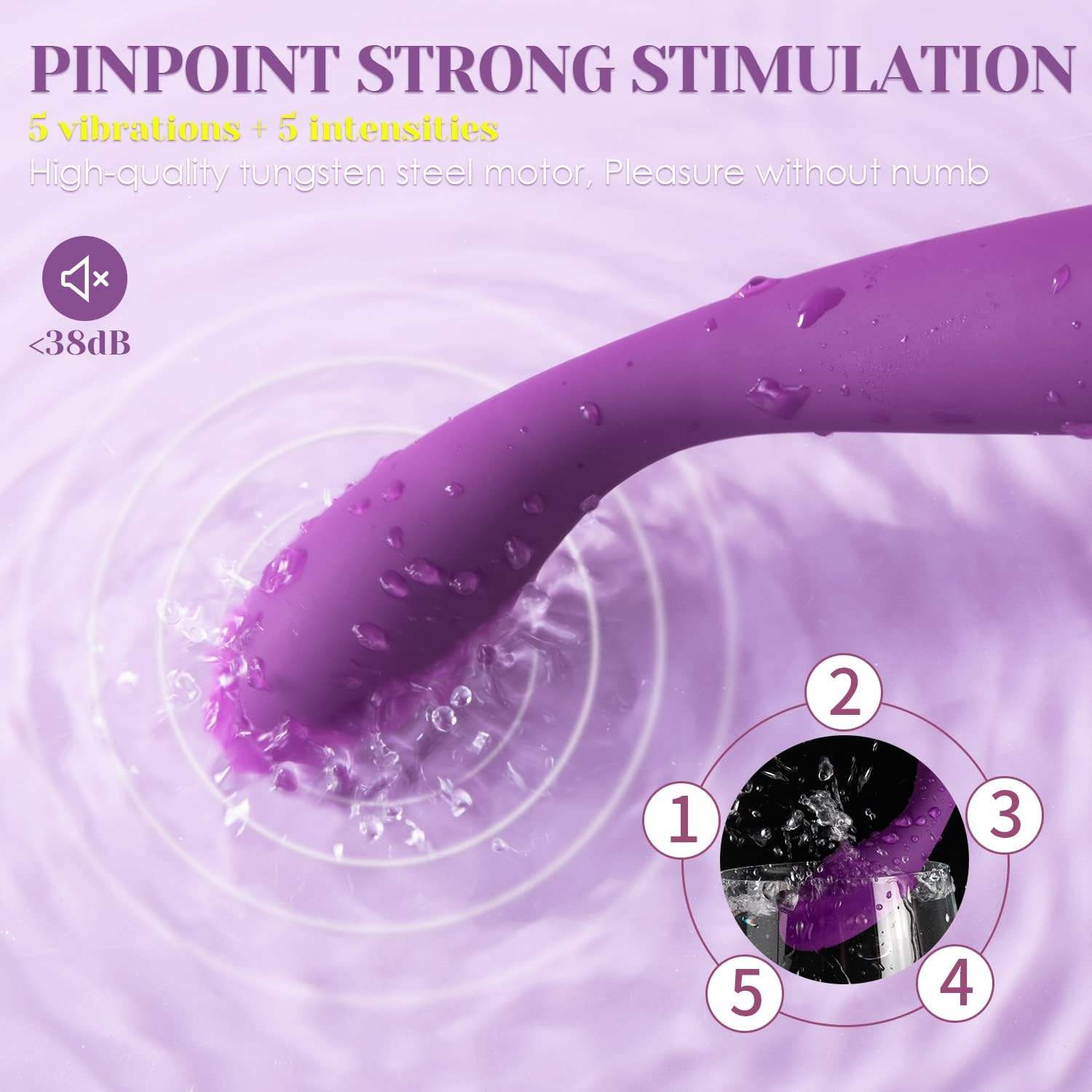 SVAKOM 4-in-1 Ergonomic G-Spot Vibrator - IPX7 Waterproof Food-Grade Silicone Multi-Speed Whisper-Quiet Premium Intimacy Massager