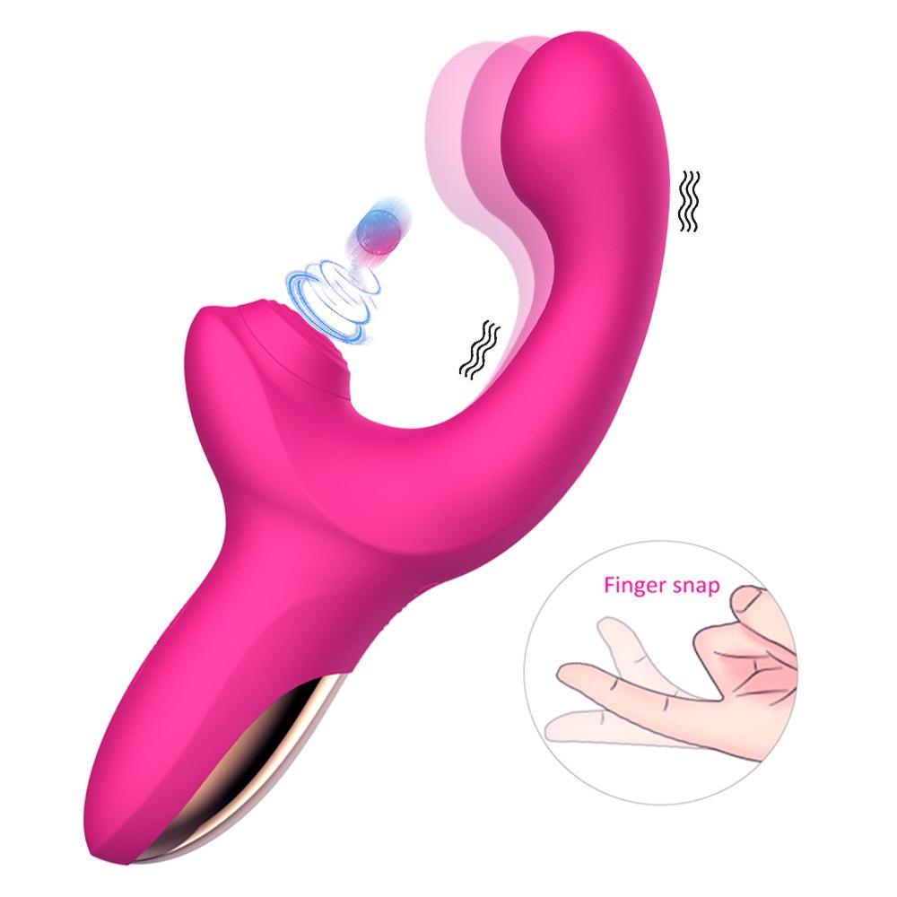 Dual Stimulation Rabbit Vibrator - 10 Flapping And 10 Vibration Modes Magnetic Rechargeable Waterproof Massager