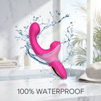 Dual Stimulation Rabbit Vibrator - 10 Flapping And 10 Vibration Modes Magnetic Rechargeable Waterproof Massager