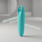 Mini Portable Bullet Vibrator - 12 Vibration Modes Waterproof Rechargeable Silicone Clitoral G-Spot Intimacy Massager