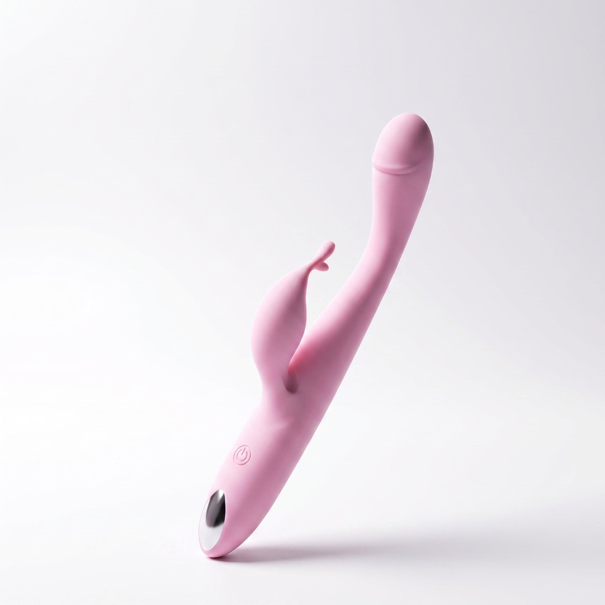 Sherry Dual Head Rabbit Vibrator - Flexible Pink Silicone 10-Speed Blended Clitoral G-Spot Sexual Wellness Massager