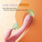 Sherry Dual Head Rabbit Vibrator - Flexible Pink Silicone 10-Speed Blended Clitoral G-Spot Sexual Wellness Massager