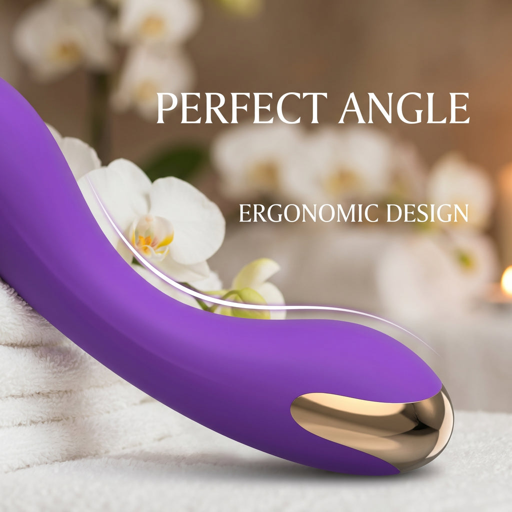 Ergonomic Purple G-Spot Vibrator - Waterproof, USB Rechargeable, Travel-Friendly Silicone Sex Toy For Ultimate Self-Care