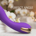 Ergonomic Purple G-Spot Vibrator - Waterproof, USB Rechargeable, Travel-Friendly Silicone Sex Toy For Ultimate Self-Care