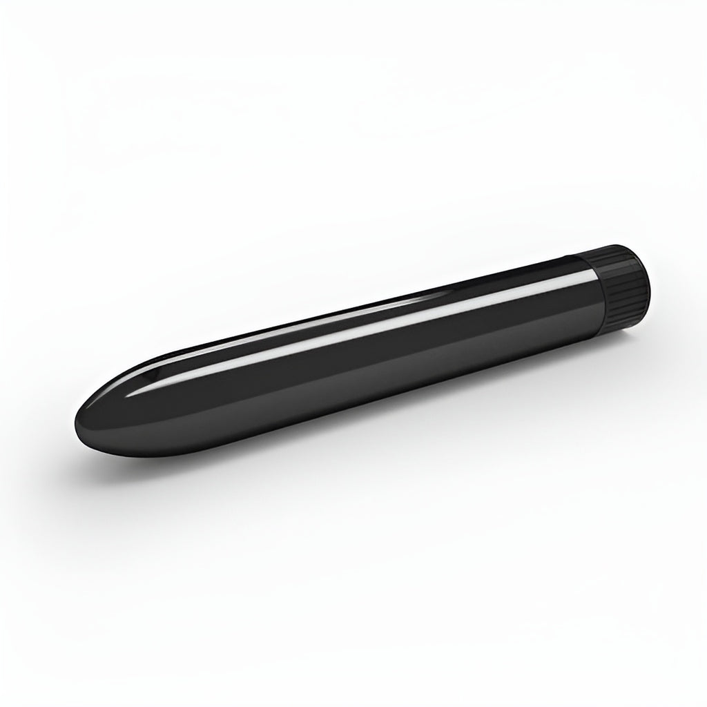 Black Classic Bullet Massager – 17.5cm Waterproof Personal Body Vibrator with Variable Speed