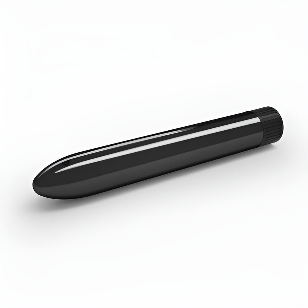 Black Classic Bullet Massager – 17.5cm Waterproof Personal Body Vibrator with Variable Speed